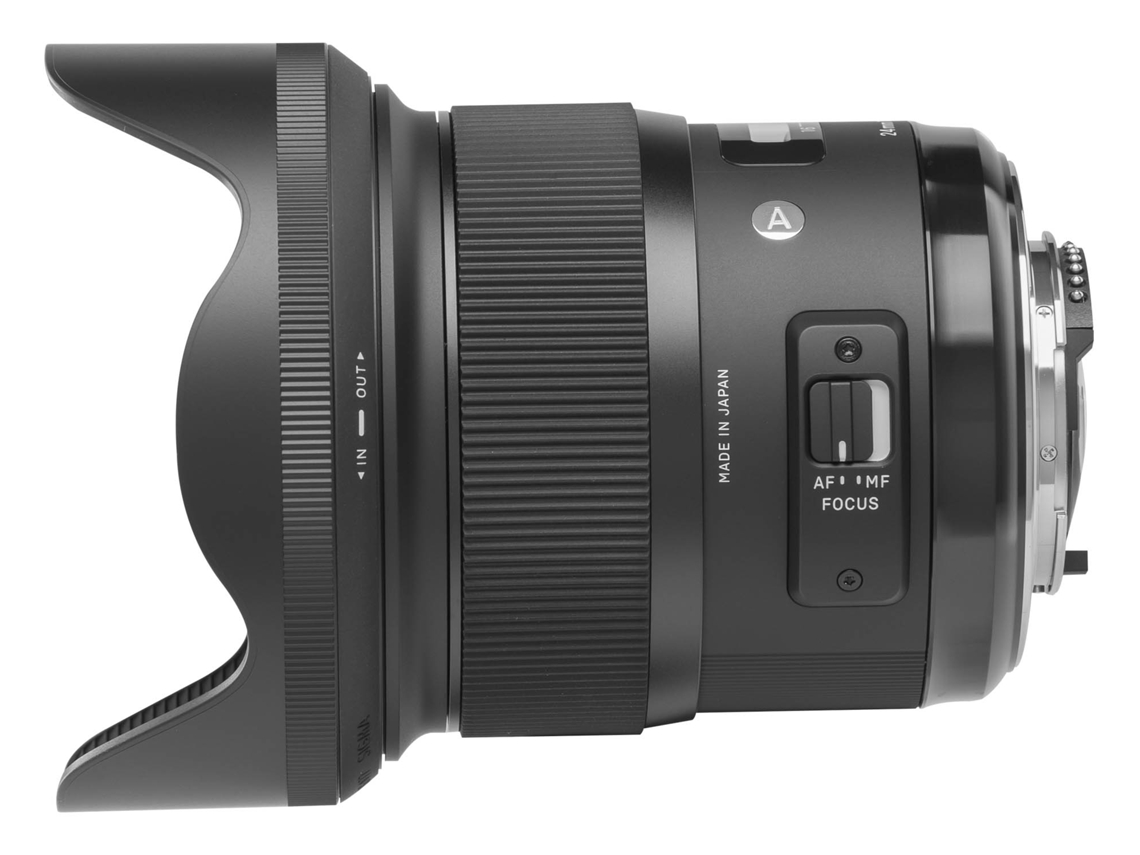 Objetiva SIGMA 24MM/1.4DG (A) HSM   (Encaixe: Nikon F - Abertura: f/16 - f/1.4)