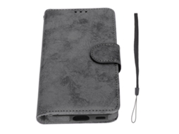 Aetheria capa Carteira para Samsung Galaxy S21 com Couro Pu Magnética Removível Anti choque Preta