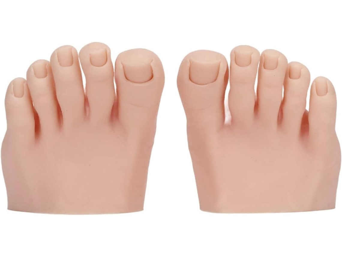 Modelo de Pé Artificial com Design Semiarticulado, Feito de Silicone Macio Ferramenta de Manicure para Treinamento. SFUSHOS