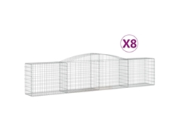 Gabion Basket, Gabion Baskets Vidaxl Prateado Ferro (400 X 50 X 80/100 Cm)