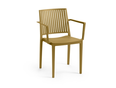 Conjunto 4 Cadeiras Bars com Braços Camel Tensai Furniture