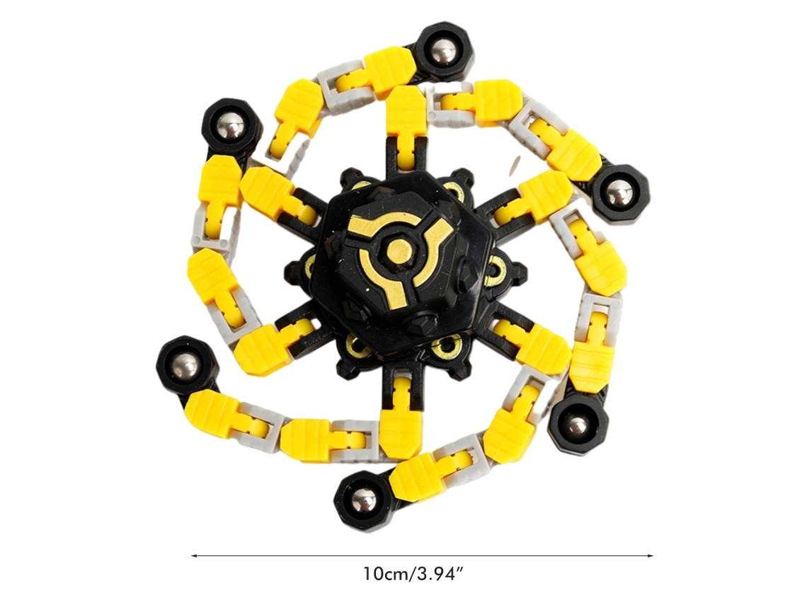 Primerox brinquedo Giratório Mecânico Deformável Anti estresse para Crianças e Adultos Abs 10cm