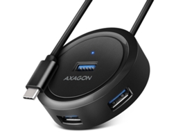 Hub Usb-C AXAGON Hue-P1C 4X Usb 3.2 Gen 1 Round Micro Usb