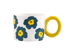 Caneca de Cerâmica Pintada À Mão 450Ml para Café NEVEANCE