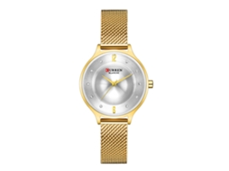 Relógio MDUG Feminino casual de quartzo com pulseira de malha milanesa