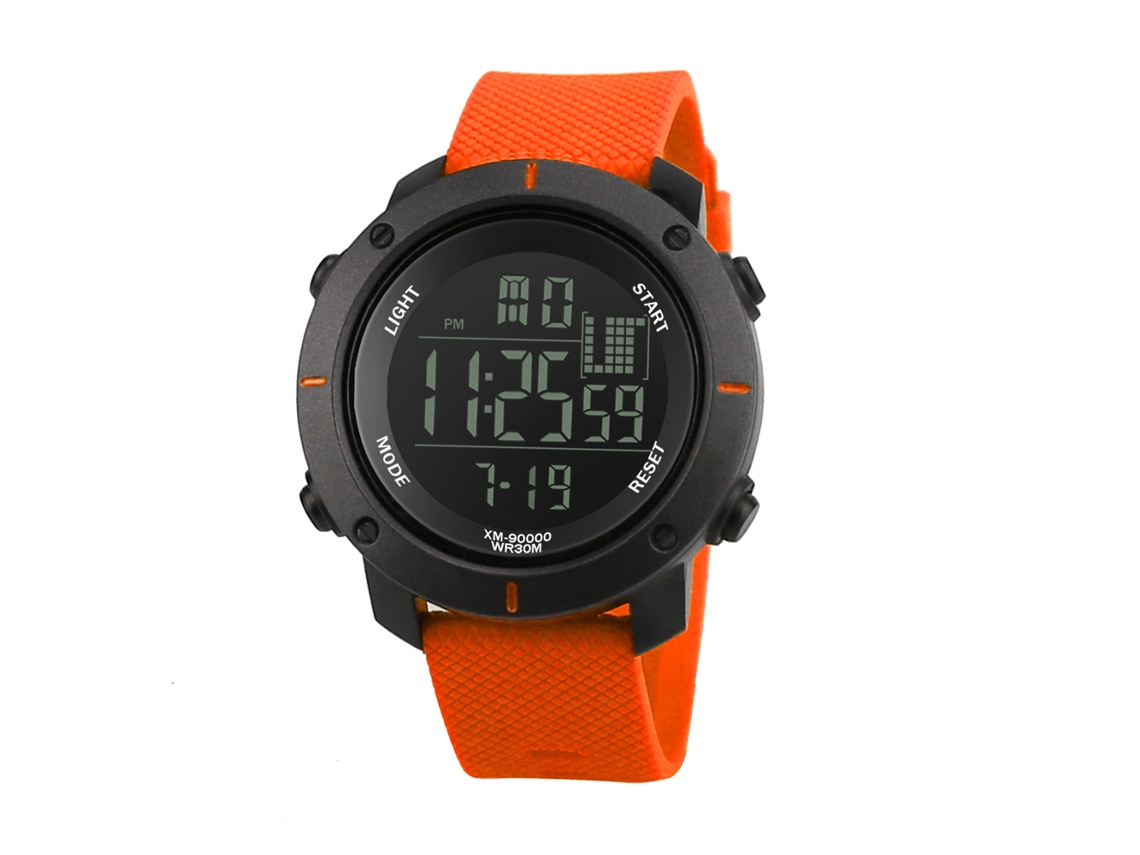 Relógio esportivo digital casual para crianças e adolescentes, laranja Dzb13
