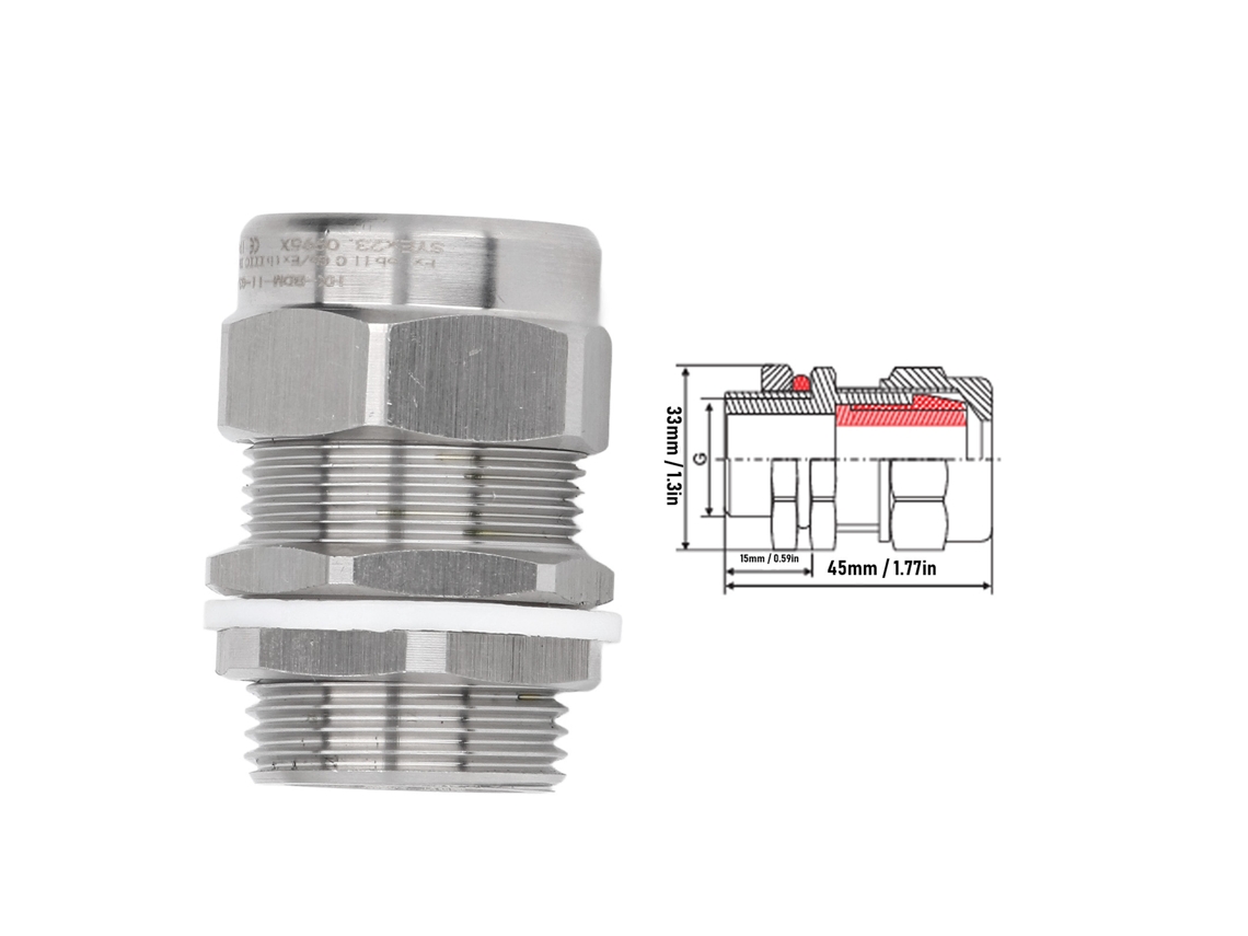 Conector De Cabo Explosão-proof À Prova D'água G3/4