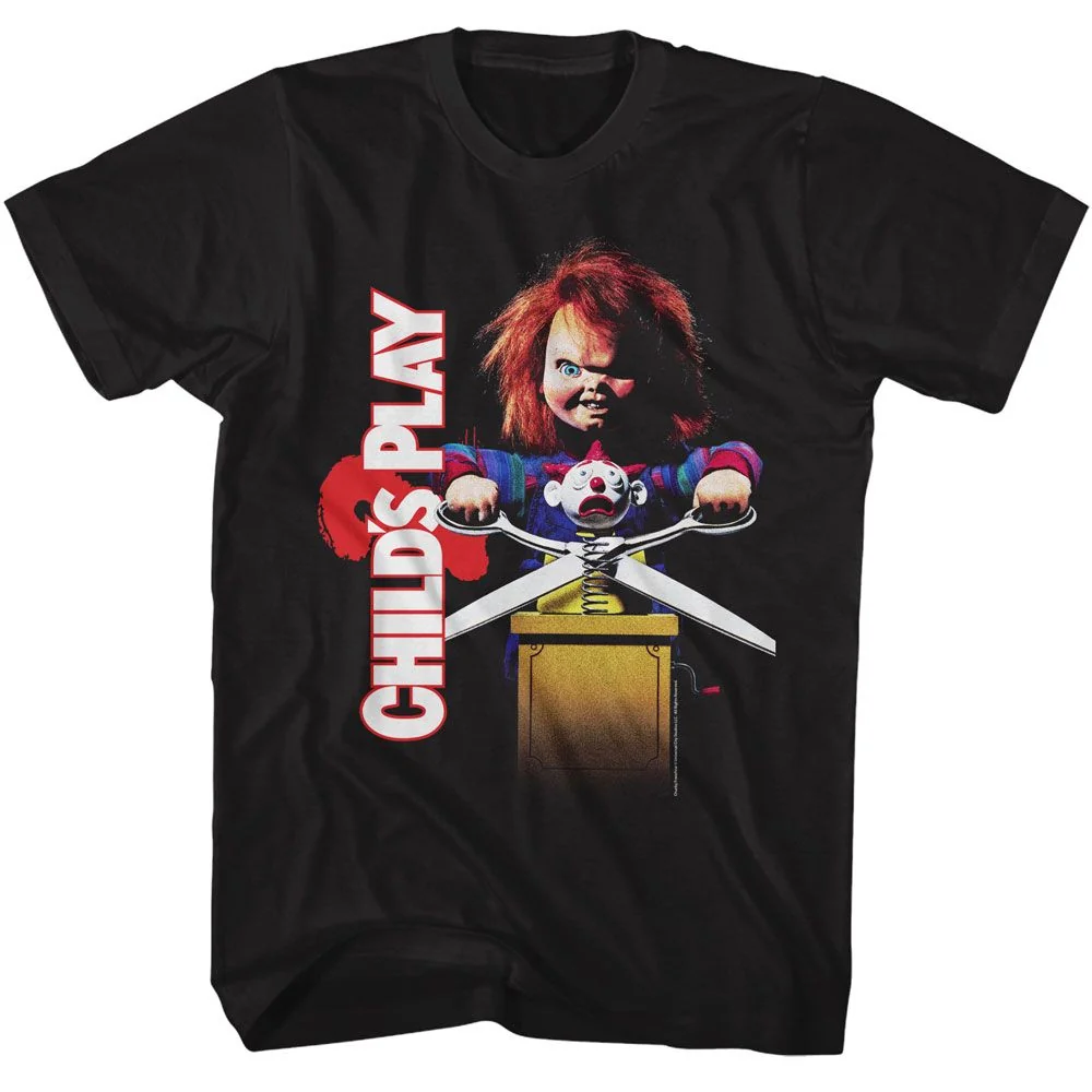 Rockinstone Chucky Child's Play 2 Poster Black Adult T-shirt Size:xxl
