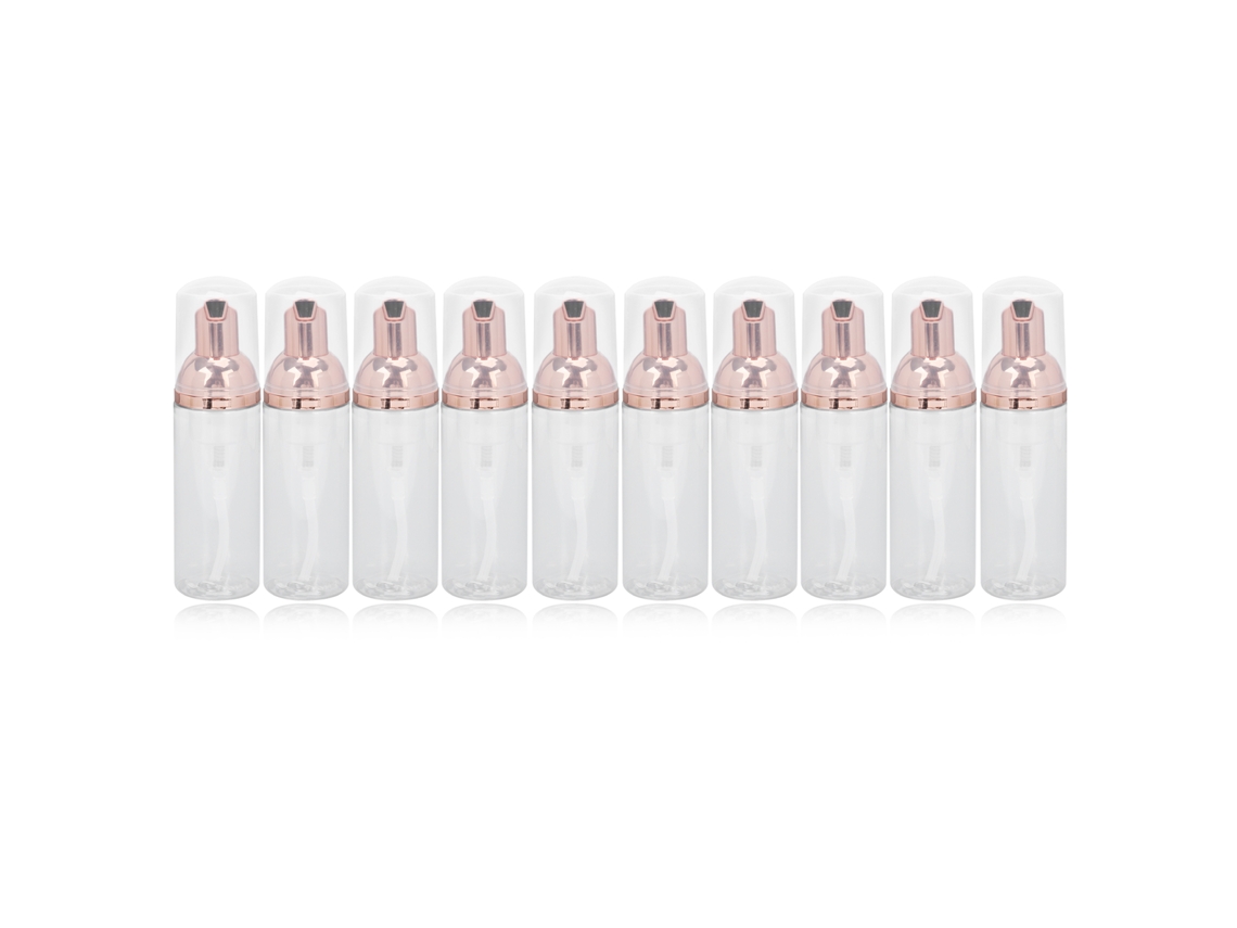 10 Peças Garrafa Com Bomba De Espuma 50ml Para Gel De Banho E Shampoo