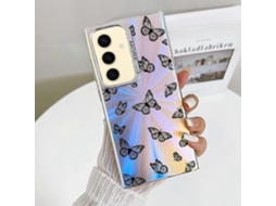 Capa De Celular Estilo Borboleta Com Galvanoplastia A Laser
