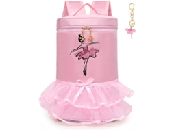 2026 mochila para Bailarino de Ballet Linda com Volante Design Princesa para Meninas Impermeável Leve