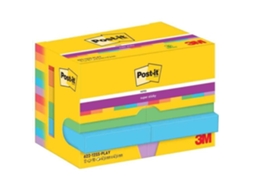 Blocos De Notas Autoadesivos Post It Super Sticky Notes 47,6 X 47,6 Mm 90 Folhas 6 Cores Diferentes Brilvibera