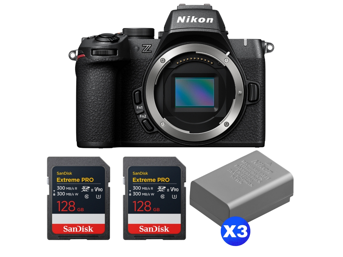 Z50 Ii + 2 Sandisk 128gb Extreme Pro Uhs ii Sdxc + 3 Nikon En el25a + Ebook “20 Dicas para Fotos Que Impressionam” NIKON