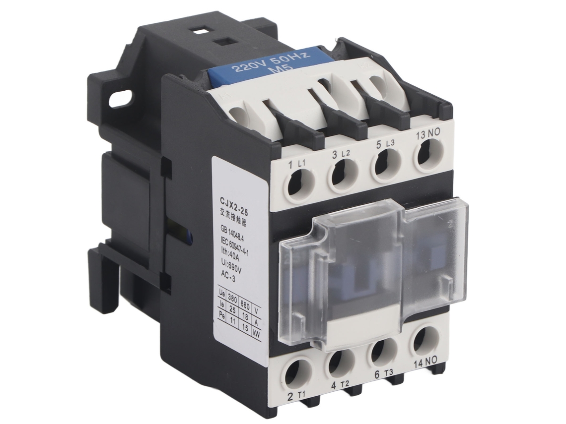 Contator Ca 3p 25a 220v Contato Prata Controle Carga Circuito Chave Controlador S/MARCA