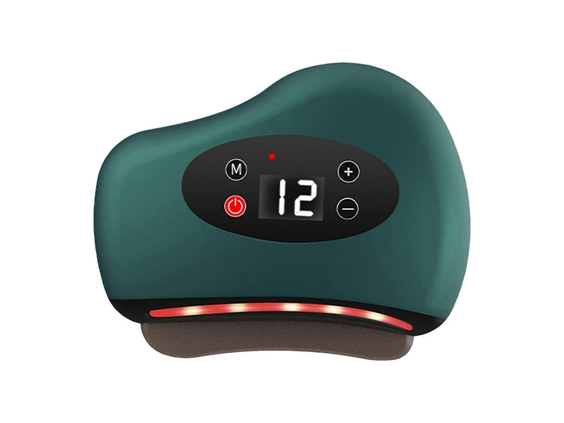 Ferramenta Elétrica de Massagem Gua Sha com 12 Níveis Vibração e Aquecimento, Terapia Luz Vermelha, Aparelho Po Rtátil para Raspagem Pedr GOKOCO