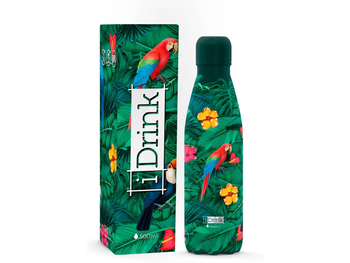Garrafa Térmica I DRINK 500Ml Tropical Birds Id0072 T