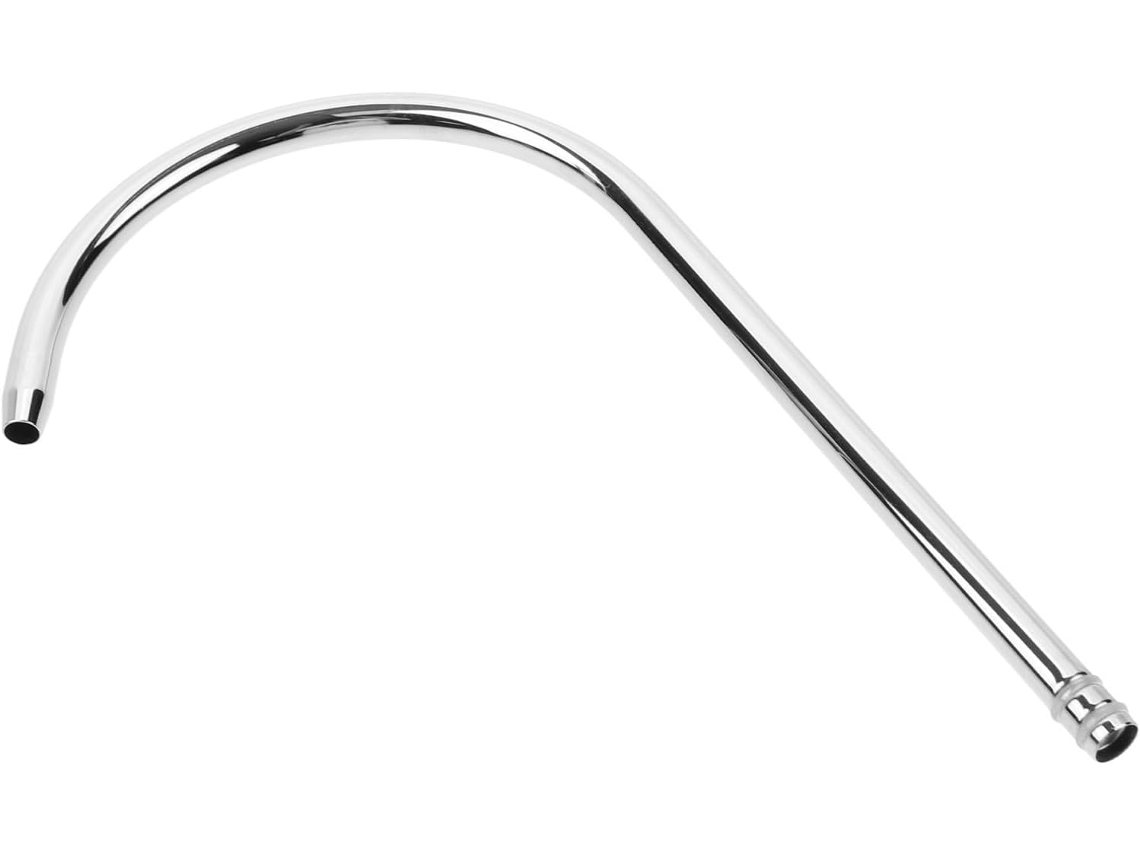 Tubo De Torneira Em Cotovelo De Aço Inoxidável Prateado, Acessório De Cozinha
