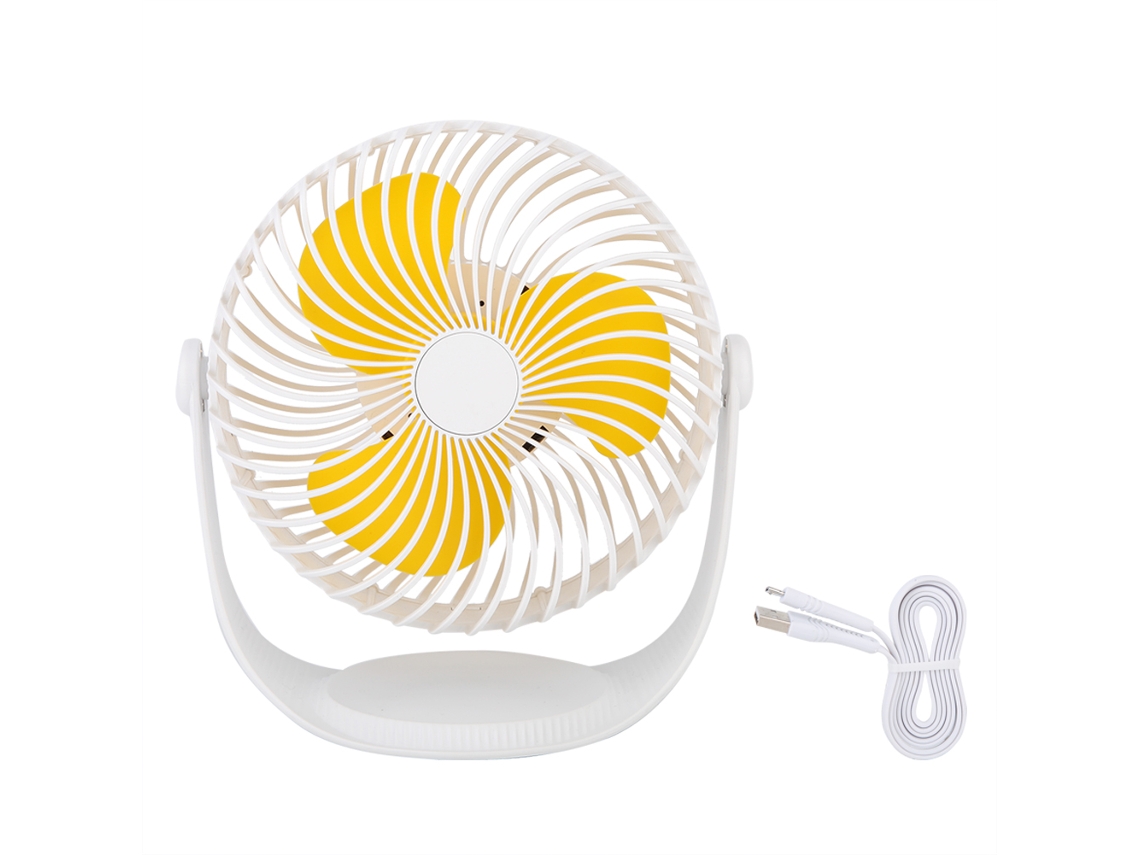 Ventilador Usb Recarregável Mini Branco Ar Condicionado