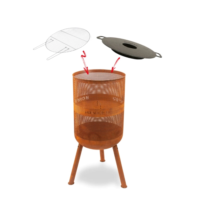 Lareira de Jardim BONFEU Bonves 45 Ferrugem