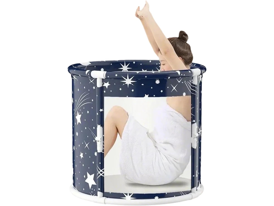Balde De Banho Dobrável Para Adultos, Ideal Para Banhos Relaxantes E Que Economiza Espaço.