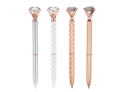 4pcs Caneta Esferográfica De Metal De Cores Diferentes Materiais Escolares E Escritório Caneta