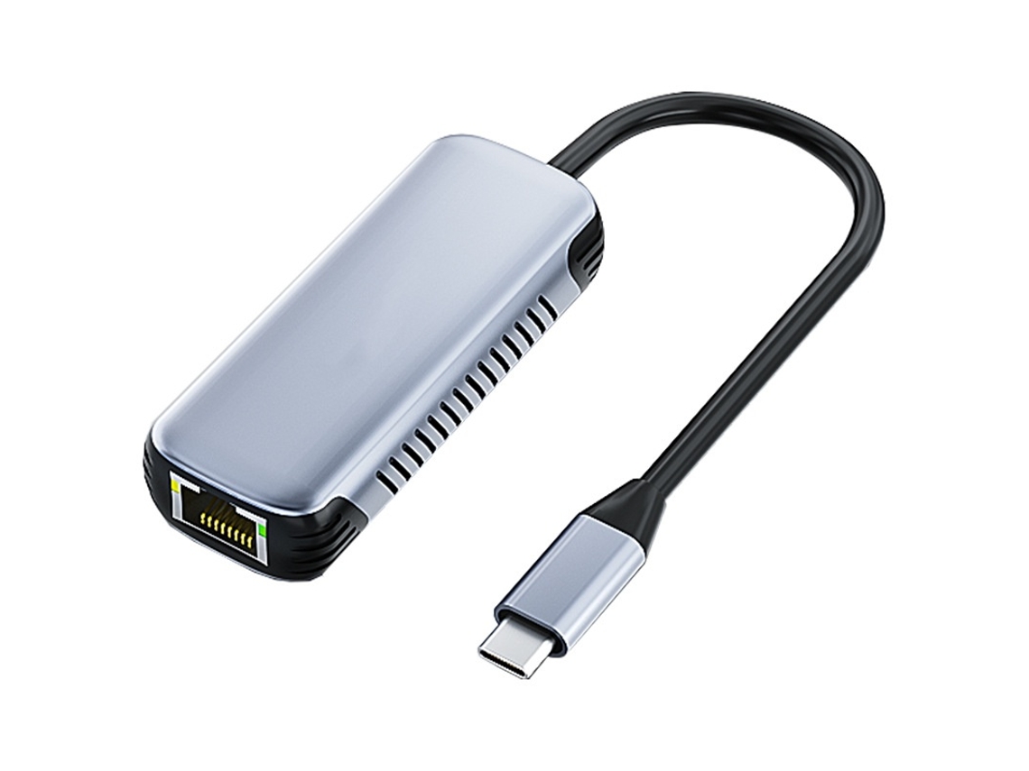 Yizhood Usb C Docking Station para 5 Gbps Driver grátis Rj45 Gigabit Ethernet para laptop Windows 10/11 Mac Os 11 cinza