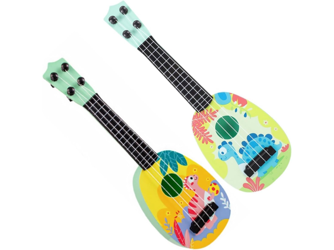 Kit De 2 Ukuleles Em Miniatura Para Crianças.