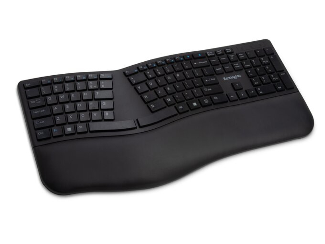 Teclado KENSINGTON Profit Ergo Wrlss (Wireless - Francês - Preto)