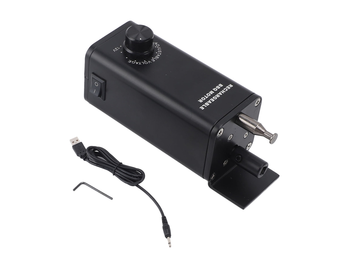 Laxiscreed Motor De Churrasco Recarregável Com Velocidade Variável De 3-12v Para Grelha De Churrasco Dc