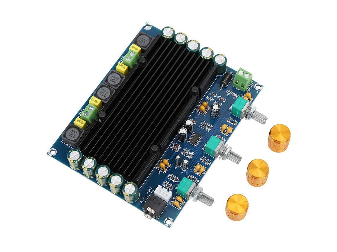 Placa De Amplificador De Áudio Digital 2.0 Canais 2x150w Com Controle De Tom Xh M549