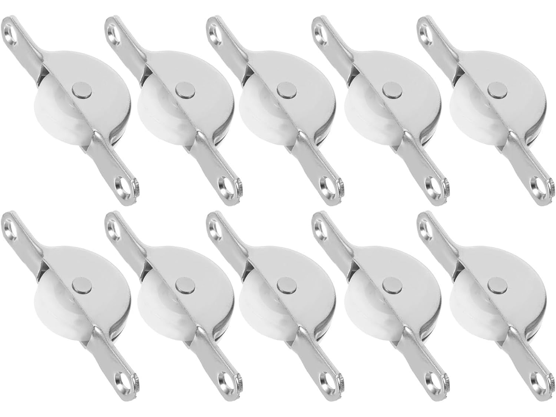 Conjunto De 10 Roldanas De Plástico - Para Uso Prático E Funcional