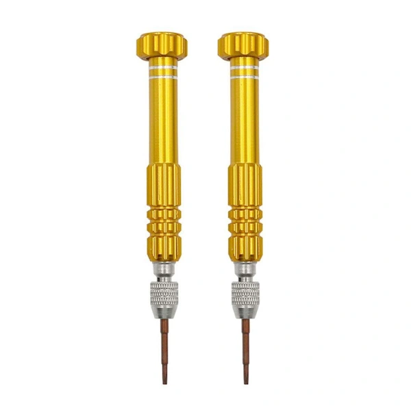 Conjunto De 2 Mini Chaves De Fenda Para Reparos, Dourado