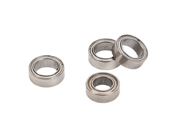 Conjunto De 4 Rolamentos De Aço Para Carro Rc 1/16 Scy 16101 16102 16103 16201 Prata