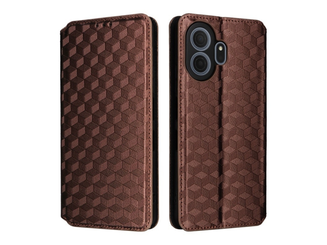 Capa Elysve Para Tcl K70 5g Marrom