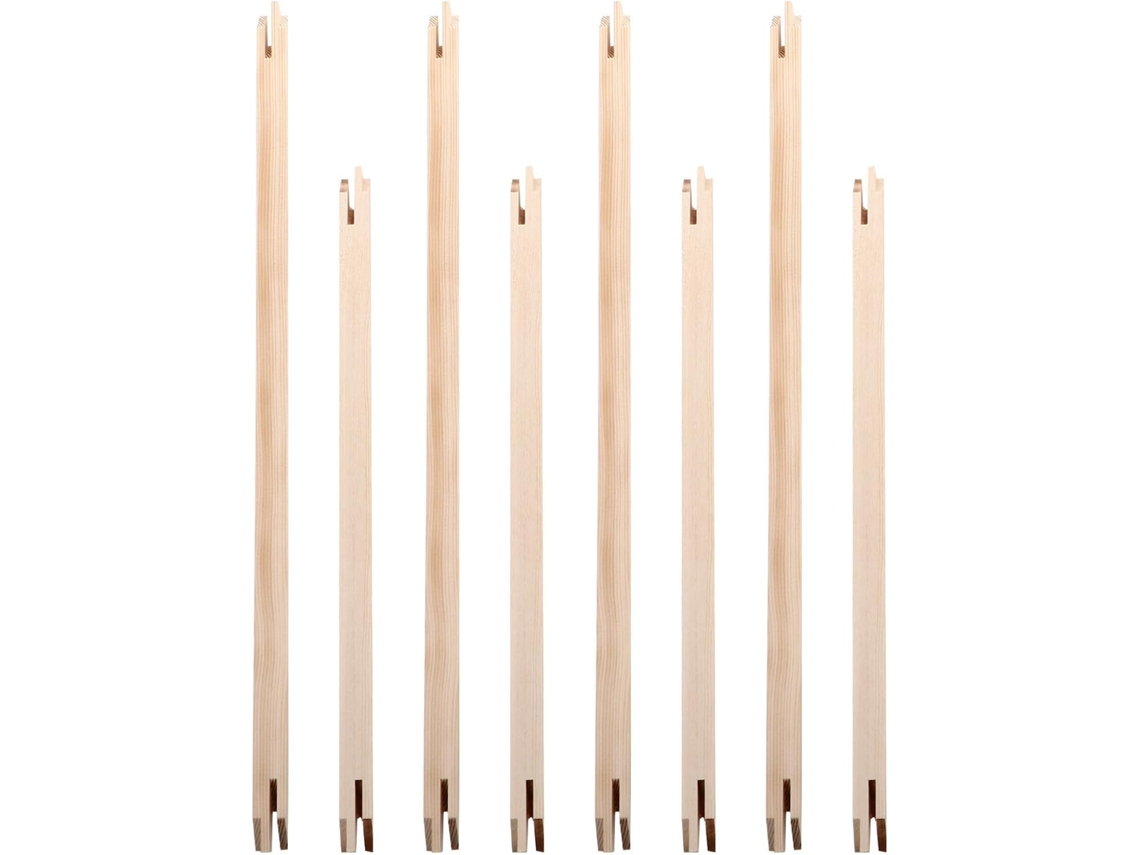 Moldura De Madeira Quadrada Com 8 Peças, Design Simples E Elegante,