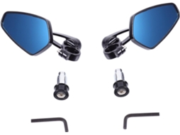 Conjunto De 2 Espelhos Retrovisores Laterais Para Motocicleta E Bicicleta Elétrica, Alumínio De 22 Mm.