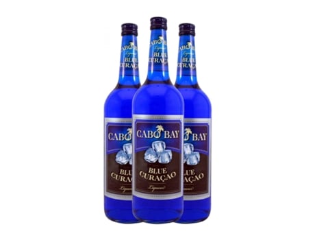 Licores WILHELM BRAUN Cabo Bay Blue Curaçao (1 L - 3 Unidades)