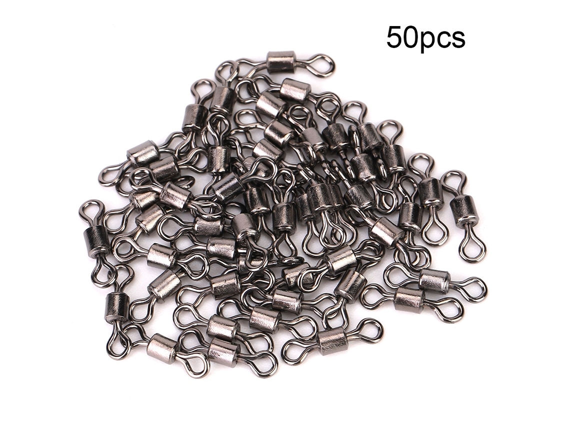 Conector de Pesca Aço Inoxidável 50pcs 8