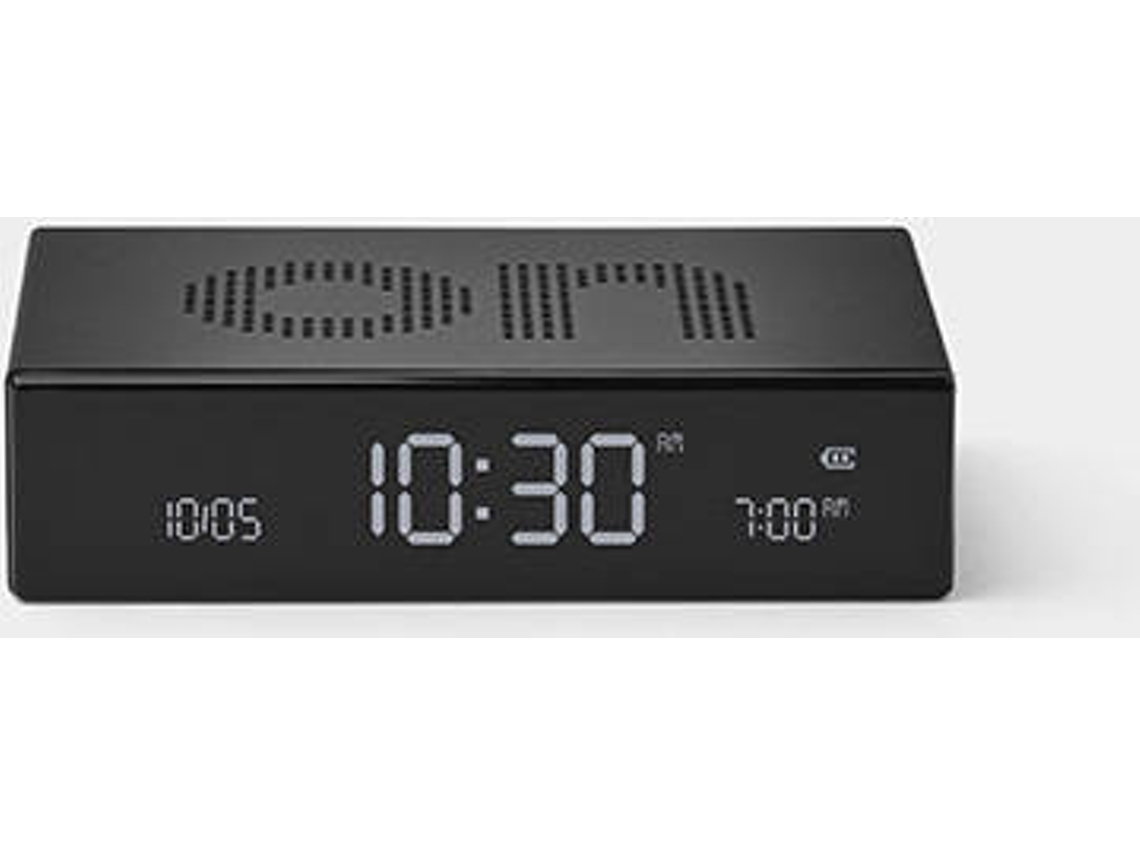 Relógio Despertador LEXON Flip Premium (Digital - Preto)