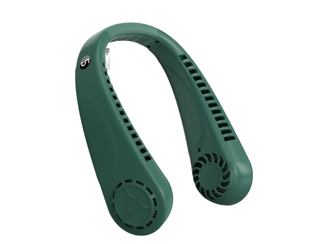 Ventilador RAMPOW Preguiçoso Pendurado no Pescoço com Visor 3000Mah