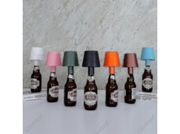 Lâmpada De Mesa Para Garrafa De Vinho Led Removível Portátil Com Carregamento Decorativa Para Bar Azul Cielo