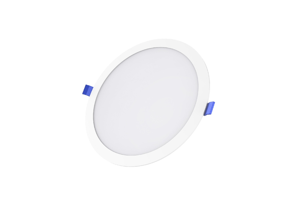 Placa Led 24w Circular Solid Corte Ø 195-210 Mm 6500k Triac Branco Frio