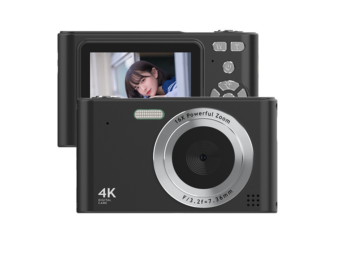 Câmara Digital Zoom De 16x, Tela Lcd De 2,4 Polegadas (preta) Cuich
