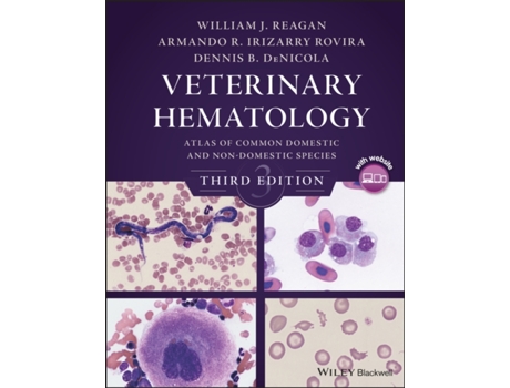 Livro veterinary hematology - atlas of common domestic and non-domestic species, third edition de wj reagan (inglês)