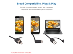 Microscópio Digital Usb Para Computador E Telefone Com Câmera Microscópica