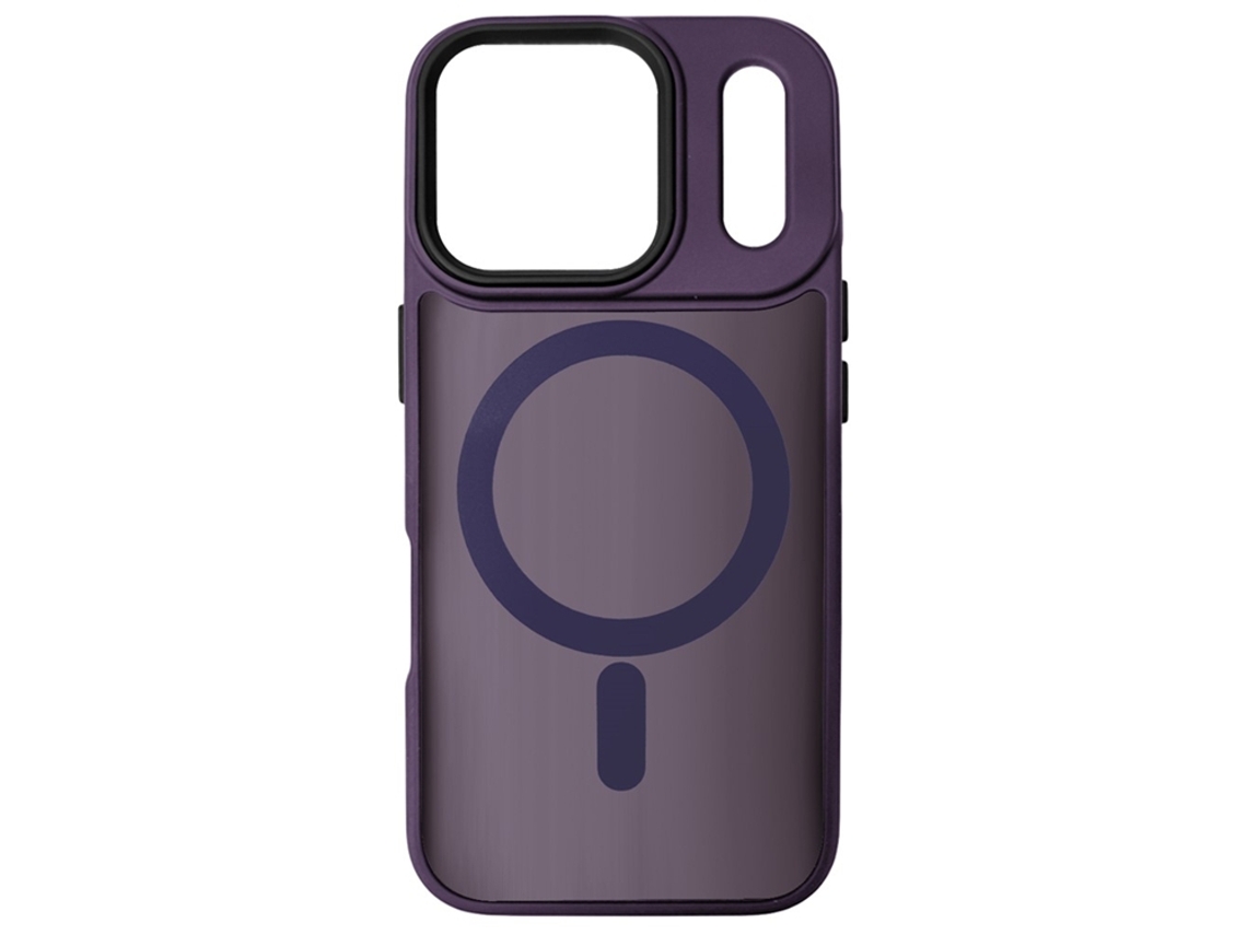 Capa Para Iphone 17 Pro Magsafe Skin Touch - Roxo Escuro