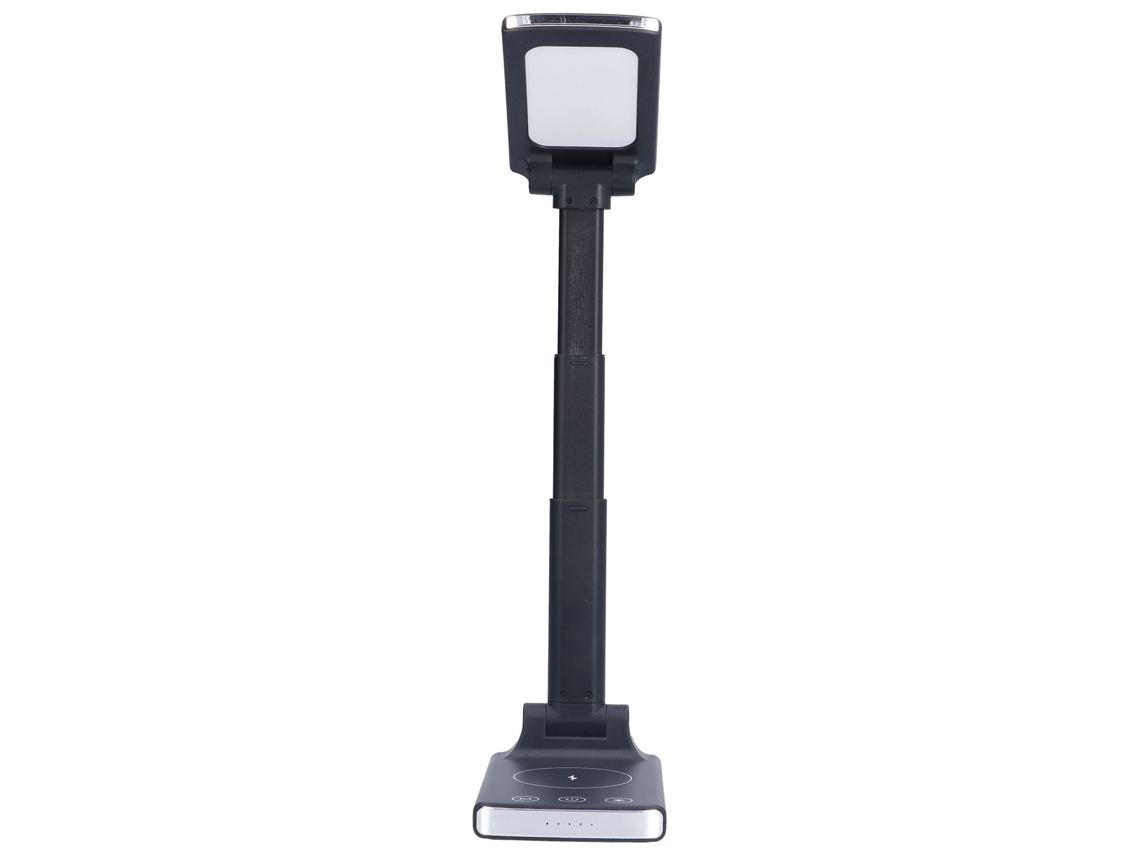 Aetheria lâmpada de Mesa Led com Carregamento Sem Fio 15w Ajustável Touch Controle Proteção Ocular Preta