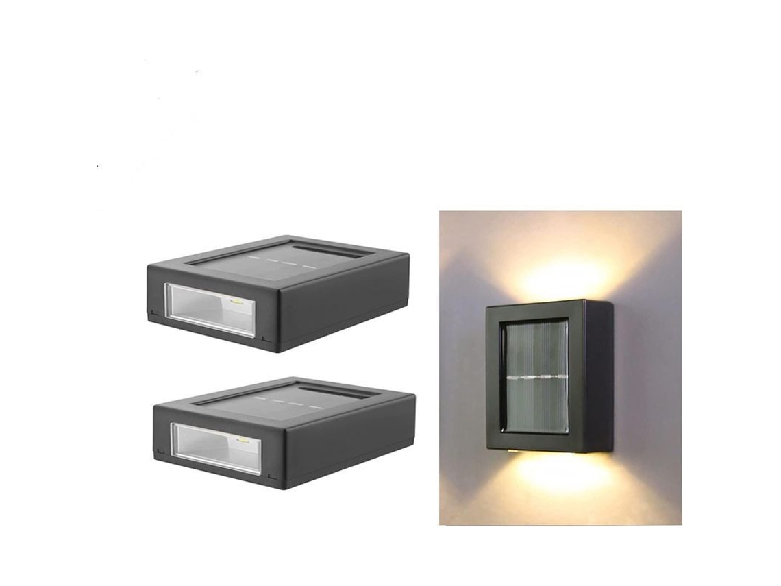 2026 luz Solar de Parede Led Iluminação Cima e Baixo Sensor de Luz Ip65 Impermeável Estilo Nórdico Moderno Jardim Varanda