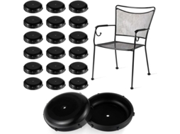 Protetores Para Pés De Cadeira E Móveis, 20 Peças, Em Ferro E Plástico, 3,8 Cm, 1,5 Polegadas, Redondos, Para Cadeiras, Mesas, Móveis