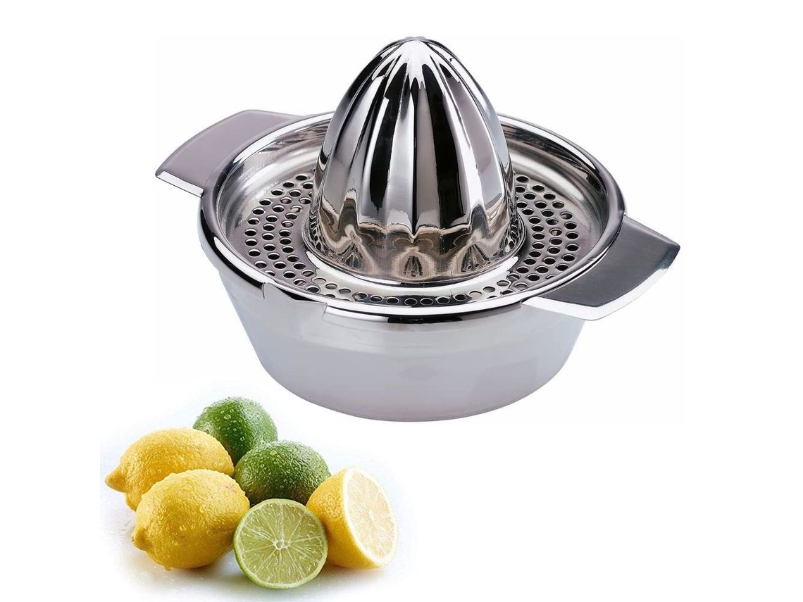 Espremedor De Limão/cítricos Com Recipiente, Diâmetro: 13, 8 Cm